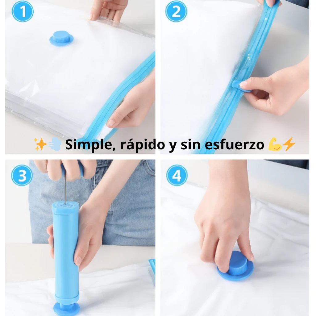 Bolsas de Vacío Compresor Ropa 80x110 cm/ ☀️👚 ¿Llegó el verano y tu clóset sigue lleno de ropa de invierno? 🧥🧺