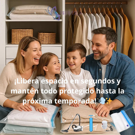 Bolsas de Vacío Compresor Ropa 80x110 cm/ ☀️👚 ¿Llegó el verano y tu clóset sigue lleno de ropa de invierno? 🧥🧺