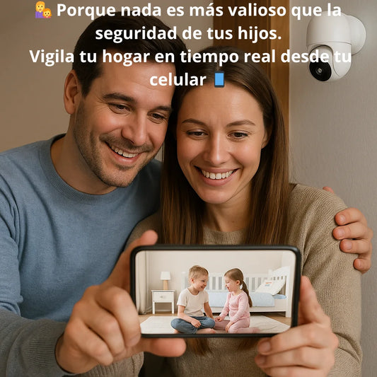 Cámara de Seguridad WIFI / 🌙 Duerme en paz 💖 sabiendo que tu hogar 🏠 y tu familia 👨👩👧👦 están vigilados 24/7 🔐