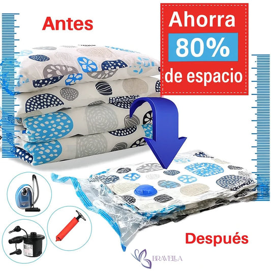 Bolsas de Vacío Compresor Ropa 80x110 cm/ ☀️👚 ¿Llegó el verano y tu clóset sigue lleno de ropa de invierno? 🧥🧺