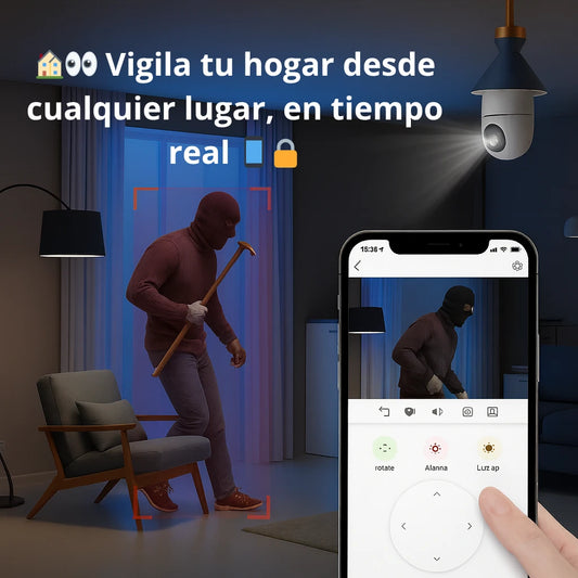 Cámara de Seguridad WIFI / 🌙 Duerme en paz 💖 sabiendo que tu hogar 🏠 y tu familia 👨👩👧👦 están vigilados 24/7 🔐