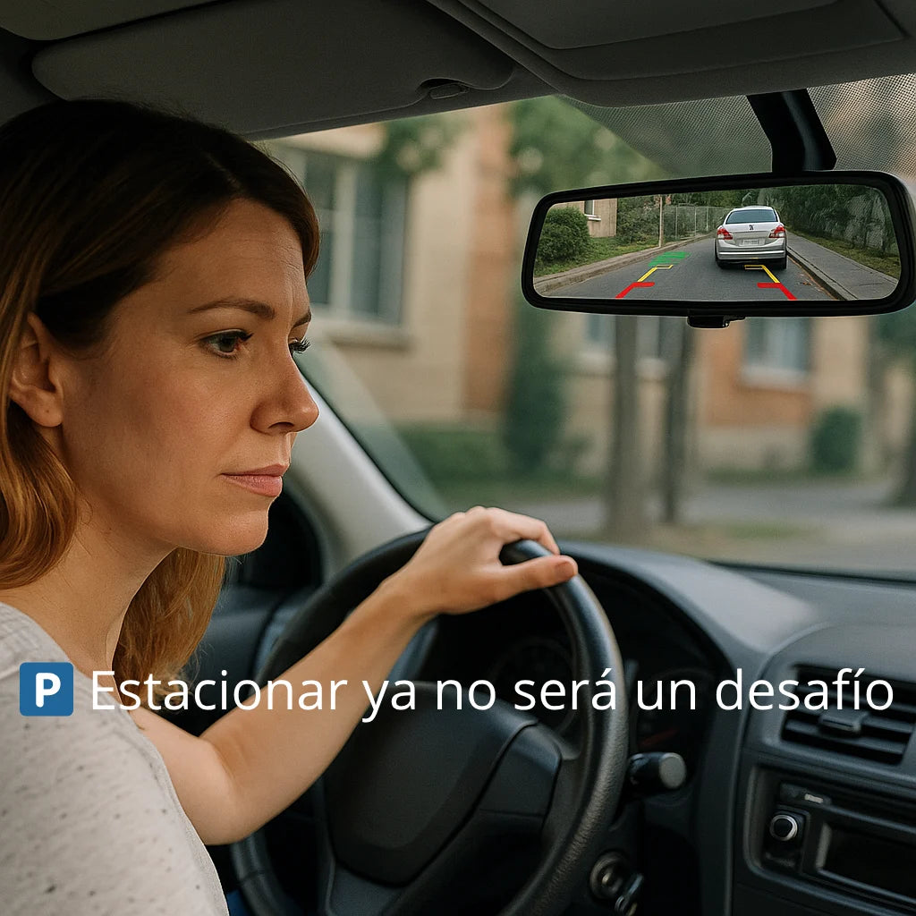 Espejo Retrovisor+Cámara Frontal y Retro / 👁️No puedes evitar lo inesperado, pero sí puedes grabarlo 🎥