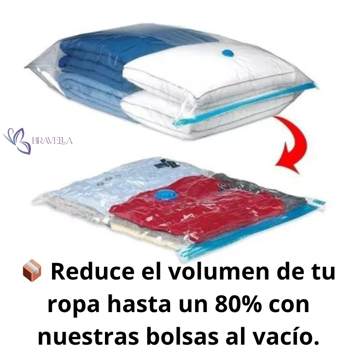 Bolsas de Vacío Compresor Ropa 80x110 cm/ ☀️👚 ¿Llegó el verano y tu clóset sigue lleno de ropa de invierno? 🧥🧺