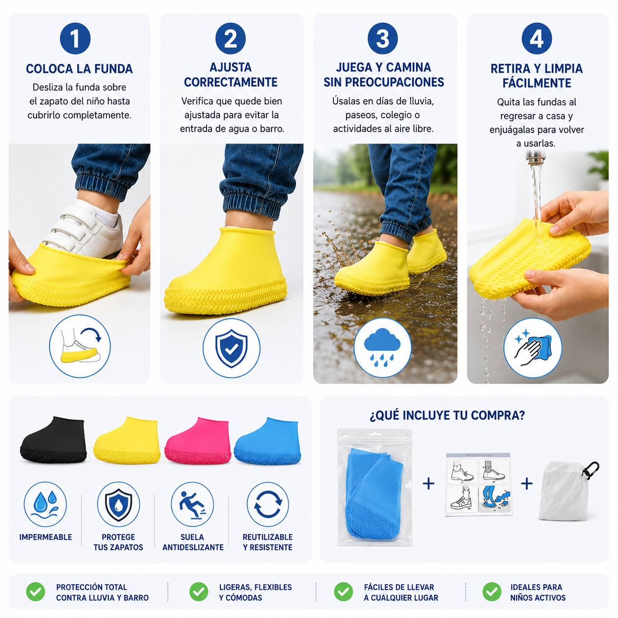 DryKids Cover - Protección impermeable para días de lluvia y barro