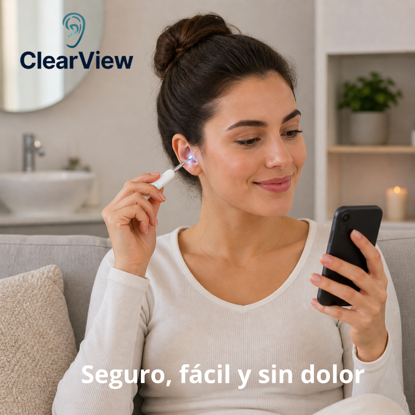 ClearView  - Limpia tus oídos con visión en tiempo real y sin riesgos