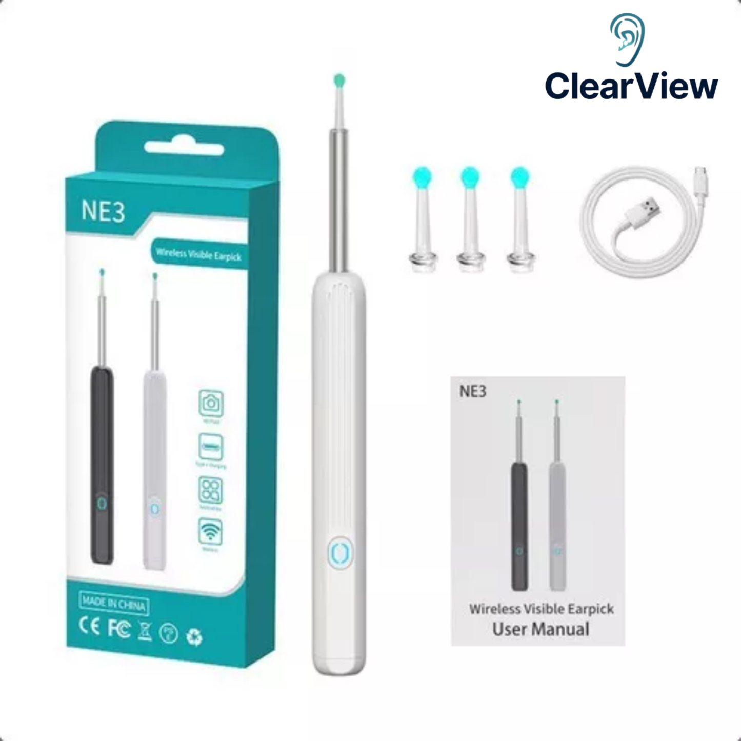 ClearView  - Limpia tus oídos con visión en tiempo real y sin riesgos