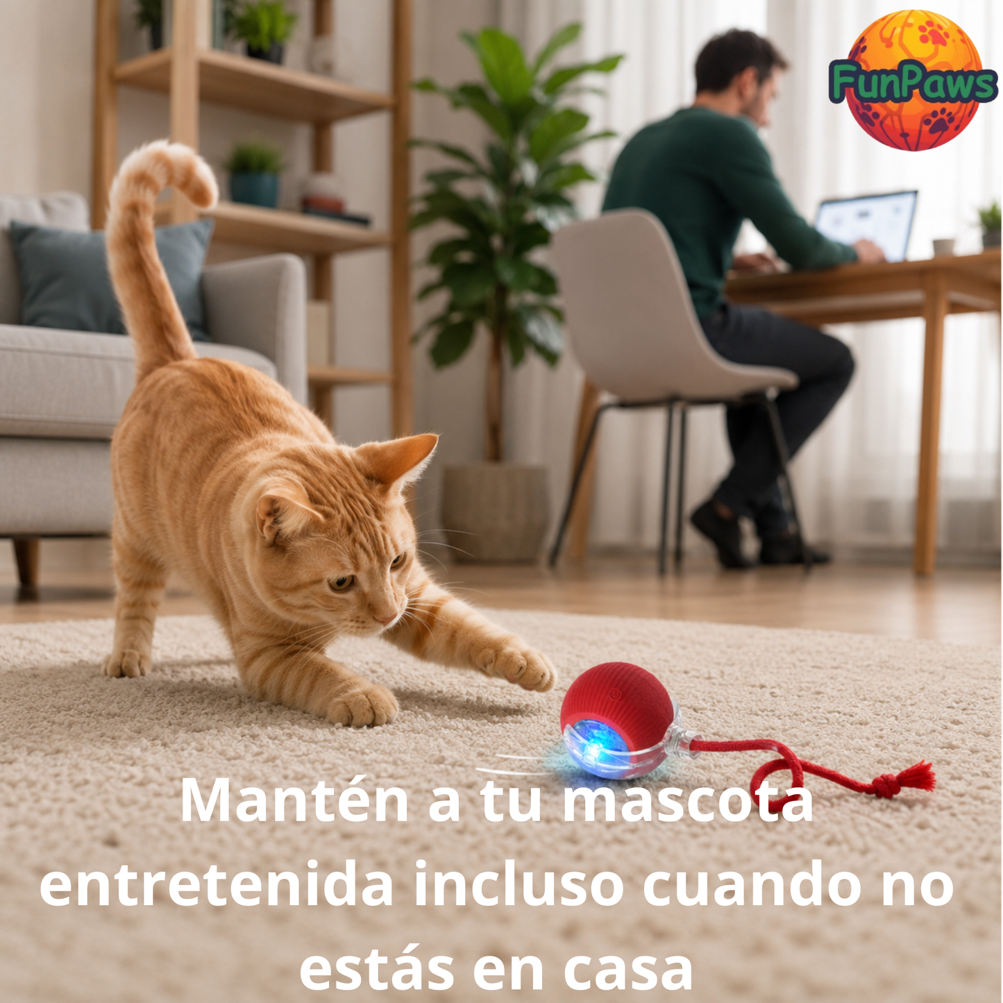 FunPaws - Mantén a tu mascota entretenida incluso cuando está sola
