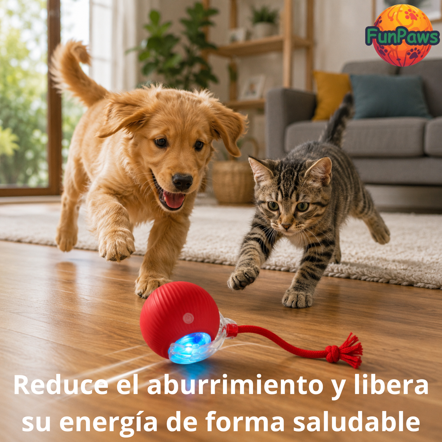 FunPaws - Mantén a tu mascota entretenida incluso cuando está sola