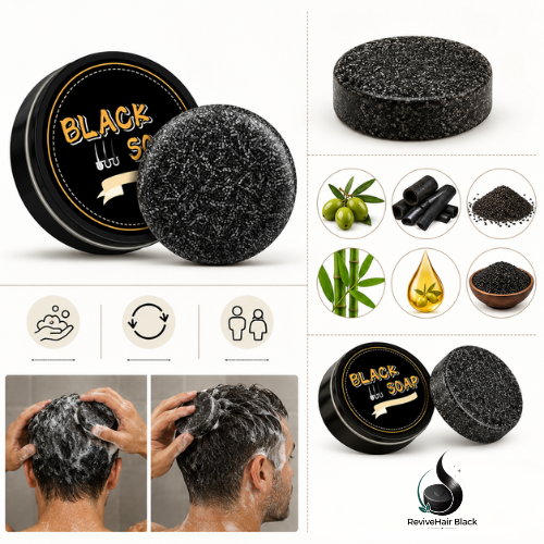 ReviveHair Black - Ayuda a mantener un cabello de apariencia más oscura y uniforme
