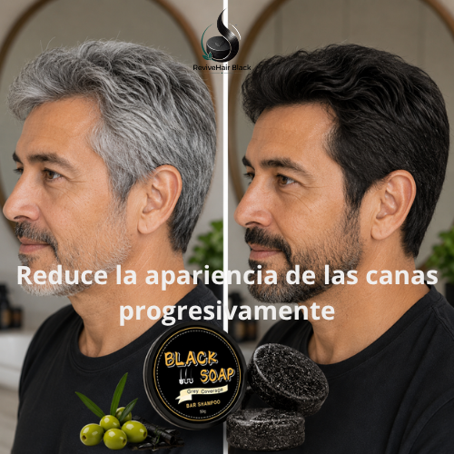 ReviveHair Black - Ayuda a mantener un cabello de apariencia más oscura y uniforme