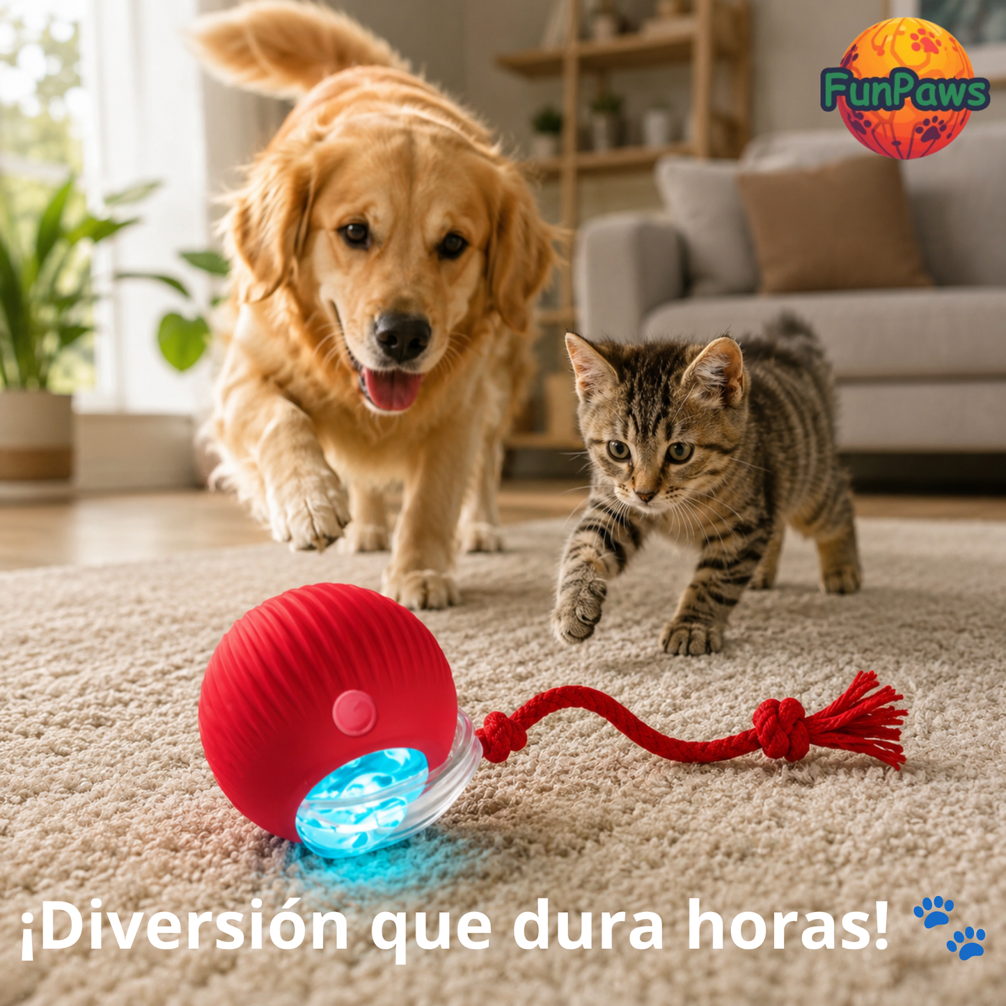 FunPaws - Mantén a tu mascota entretenida incluso cuando está sola