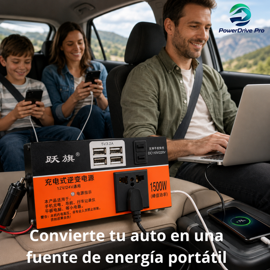 PowerDrive Pro - Lleva electricidad dondequiera que llegue tu auto