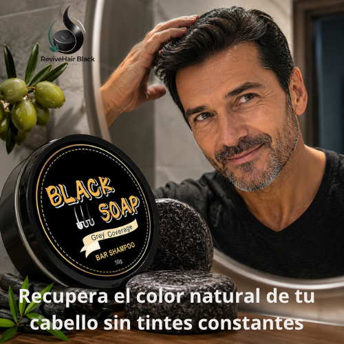 ReviveHair Black - Ayuda a mantener un cabello de apariencia más oscura y uniforme