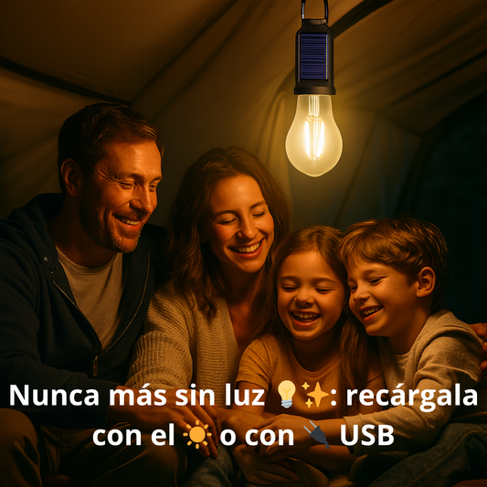 Ampolleta Solar   LED X2 / Porque tus aventurass 🏕️✨ merecen brillar🌟💡