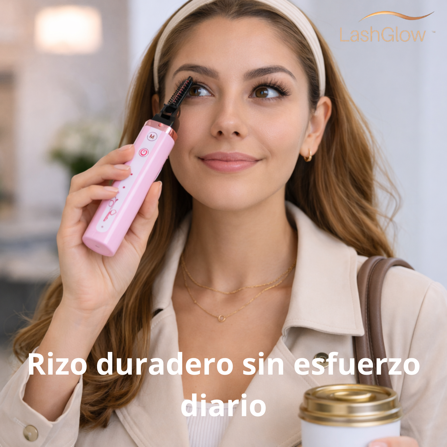 LashGlow - Riza tus pestañas en segundos sin tirones ni dolor
