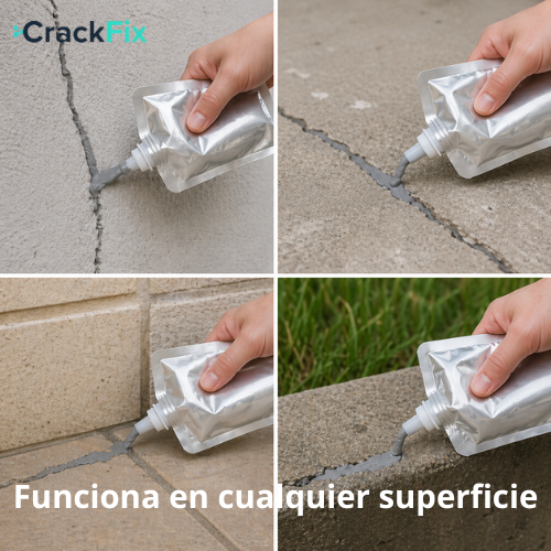 CrackFix  - Repara grietas en minutos sin ayuda profesional (500 Gr)