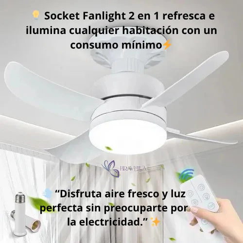 SOCKET FAN VENTILADOR / 🥵 “El calor no te deja dormir ni disfrutar tu casa.” 🌙💔