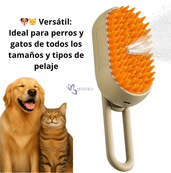 Cepillo Para Mascotas 🐶🐱 A Vapor Recargable/ ⚡🐾🐶🐱 “Cada día que pasa tu mascota acumula suciedad y polvo en su pelaje… ¿vas a seguir esperando?”
